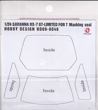 Hobby Design HD09-0046 1/24 Savanna RX-7 GT-Limited (for Tamiya 24060 FC) Masking Seal