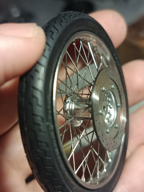 Khaled Model D009 1/12 Metal Disc Brake for Honda NC37 Steed VLS (1998 Model) – for Aoshima Kit
