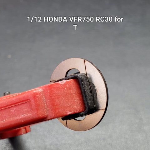 Khaled Model D011 1/12 Metal Disc Brakes for Honda VFR750R (RC30) (for Tamiya kit)