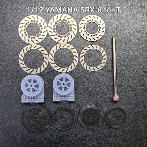 Khaled Model D012 1/12 Metal Disc Brake for Yamaha SRX-6 Motorcycle (for Tamiya)