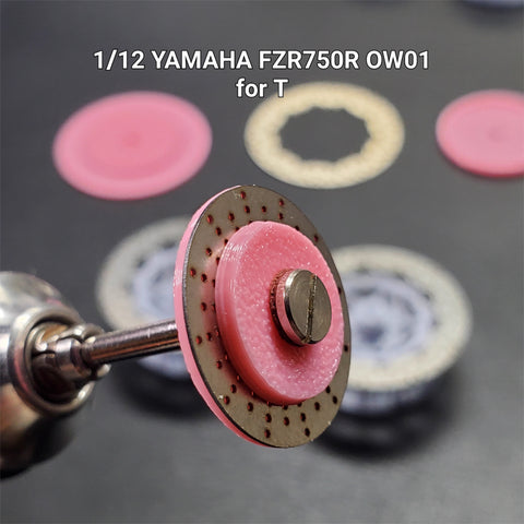 Khaled Model D013 1/12 Metal Disc Brakes for Yamaha FZR750R OW01 (for Tamiya)