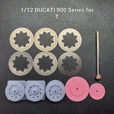 Khaled Model D014 1/12 Metal disc brakes for Ducati 900 series (MHR, NCR, SS) – for Tamiya kits