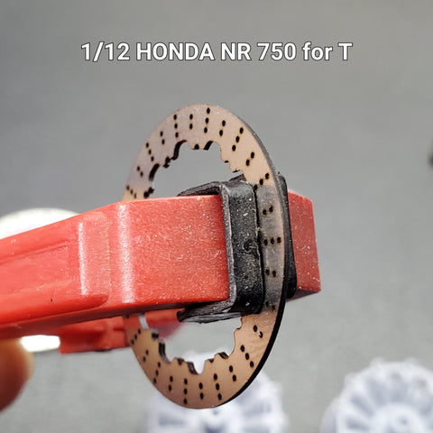 Khaled Model D015 1/12 Metal Disc Brakes for Honda NR750 (for Tamiya)