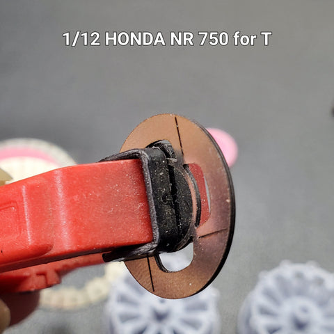Khaled Model D015 1/12 Metal Disc Brakes for Honda NR750 (for Tamiya)