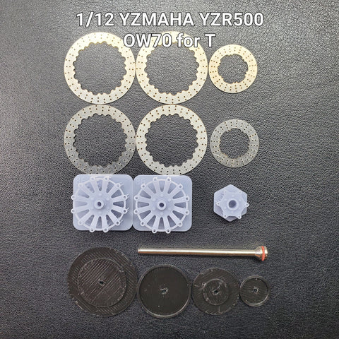 Khaled Model D017 1/12 Metal Disc Brakes for Yamaha YZR500 OW70 Motorcycle (for Tamiya)