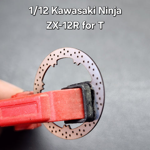 Khaled Model D020 1/12 Metal Disc Brakes for Kawasaki Ninja ZX-12R (for Tamiya)