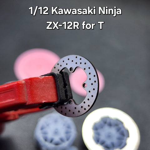 Khaled Model D020 1/12 Metal Disc Brakes for Kawasaki Ninja ZX-12R (for Tamiya)