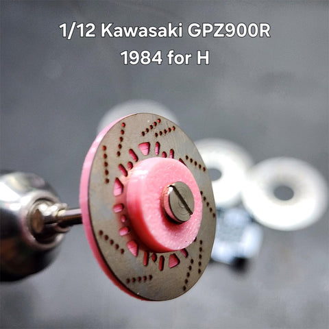Khaled Model D024 1/12 Metal Disc Brakes for Kawasaki GPZ900R (for Hasegawa kit)