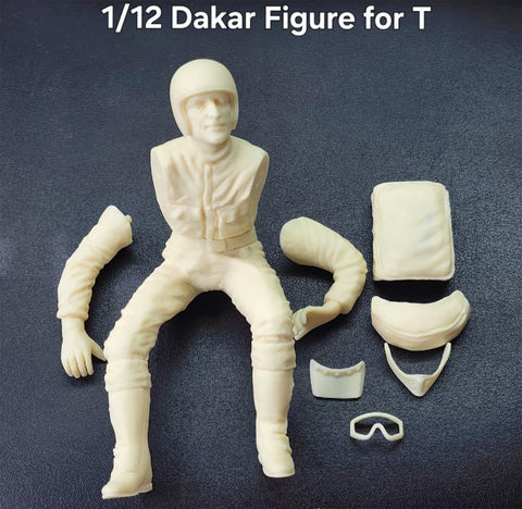 Khaled Model F002 1/12 BMW R80 G/S Dakar Rider Figure 14049 14056 (for Tamiya)