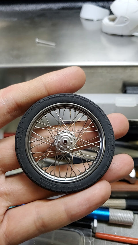 Khaled Model LQ013 1/12 Wheel Spoke Set for 1969 Honda CB750 FOUR (K0) Motorcycle (for Aoshima kit)