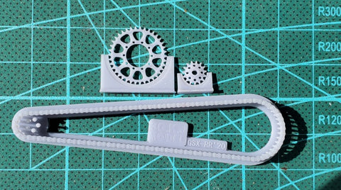 Khaled Model LT051 1/12 Motorcycle Chain Set for Suzuki GSX-RR '20 (for Tamiya)