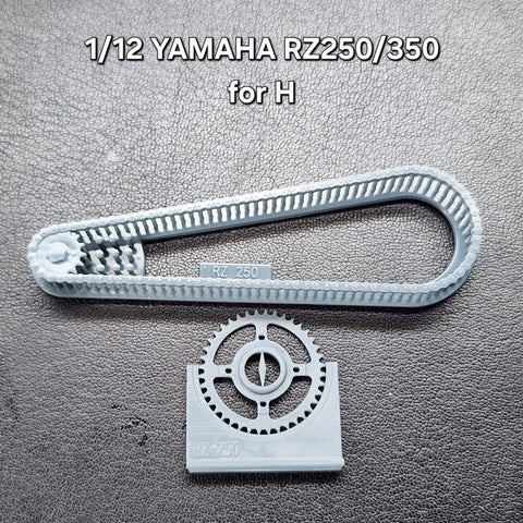 Khaled Model LT055 1/12 Motorcycle Chain Set for Yamaha RZ250/350 (for Hasegawa kit)