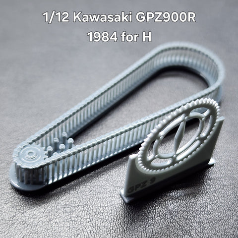 Khaled Model LT058 1/12 Motorcycle Chain Set for Kawasaki GPZ900R (1984 Model) (for Hasegawa kit)