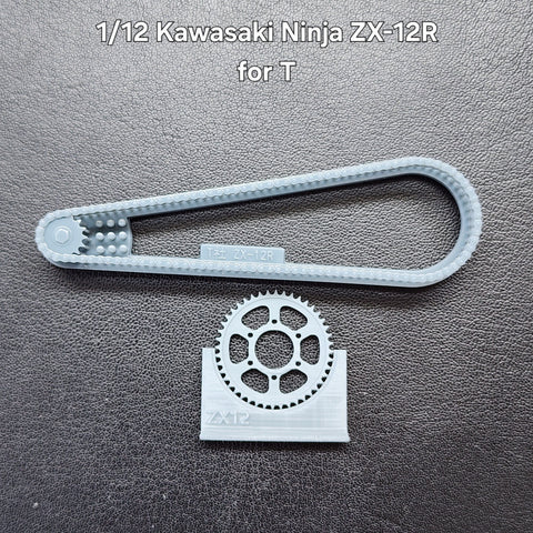 Khaled Model LT059 1/12 Motorcycle Chain Set for Kawasaki ZX-12R (for Tamiya)