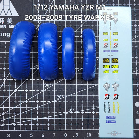Khaled Model Q005 1/12 Tire warmers for Yamaha YZR-M1 (2004–2009)