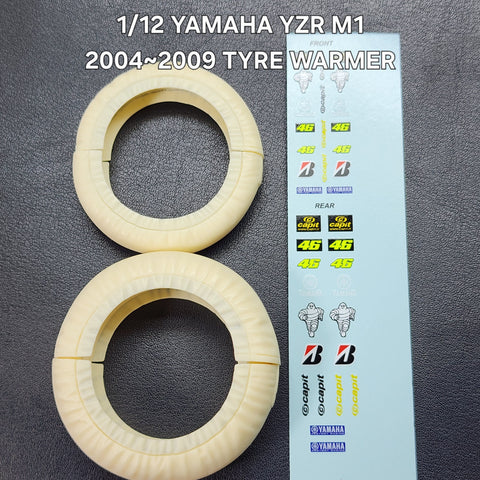 Khaled Model Q005 1/12 Tire warmers for Yamaha YZR-M1 (2004–2009)