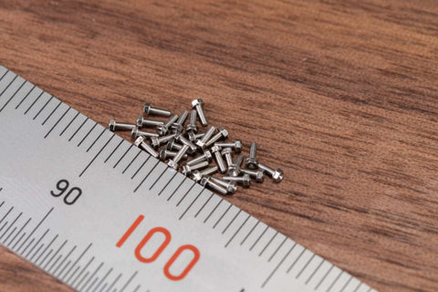 Khaled Model S001 1.0mm Hex Flange Screws, 20 pieces per box