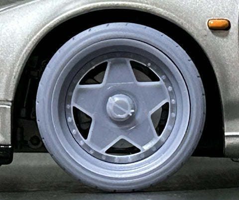 Kei Style KS-PA104 1/24 17-inch MODENA wheels (polished finish)