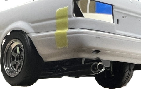 Kei Style KS-PA113 1/24 Border 304 Muffler for AE86 (compatible with Hasegawa kits)