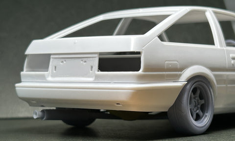 Kei Style KS-PA113 1/24 Border 304 Muffler for AE86 (compatible with Hasegawa kits)