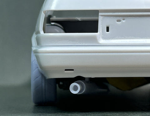 Kei Style KS-PA113 1/24 Border 304 Muffler for AE86 (compatible with Hasegawa kits)