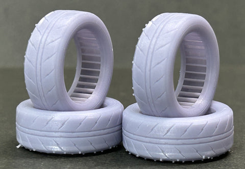 Kei Style KS-PA115 1/24 14-inch tire set for CU18 (non-tapered)