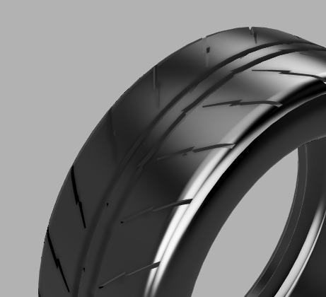 Kei Style KS-PA115 1/24 14-inch tire set for CU18 (non-tapered)