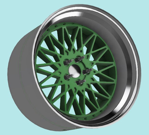Kei Style KS-PA13 1/24 20-inch mesh-type wheels exclusively for the KS-CU2