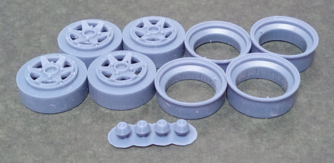 Kei Style KS-PA15 1/24 14-inch XR4 TYPE wheels exclusively for the KS-CU3