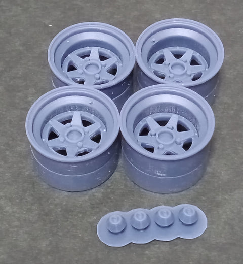 Kei Style KS-PA15 1/24 14-inch XR4 TYPE wheels exclusively for the KS-CU3