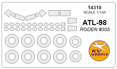 KV Models 14310 1/144 ATL-98 Carvair + masks for wheels (For RODEN)