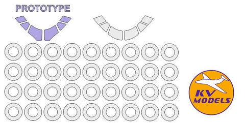KV Models 14375 1/144 Boeing 747-400 + Boeing 747-400 prototype mask (REVELL #04204, #04219, #04950) + wheels masks (For Revell)