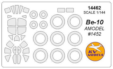 KV Models 14462 1/144 Be-10 (AMODEL #1452) + wheels masks (For AMODEL)