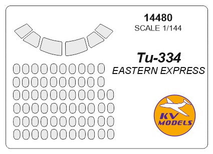 KV Models 14480 1/144 Tupolev Tu-334 (EASTERN EXPRESS #14402) (For EASTERN EXPRESS)