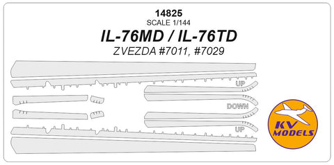 KV Models 14825 1/144 Ilyushin IL-76MD / IL-76TD (ZVEZDA #7011, #7029) (For ZVEZDA)