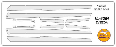 KV Models 14826 1/144 Ilyushin IL-62М (ZVEZDA #7013) (For ZVEZDA)