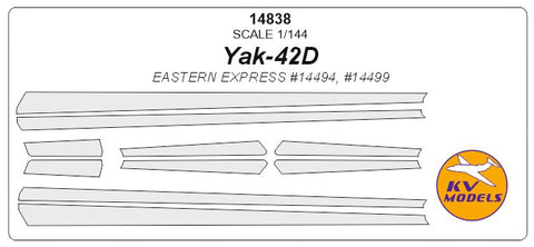 KV Models 14838 1/144 Yak-42D (EASTERN EXPRESS #14494, #14499) (For EASTERN EXPRESS)