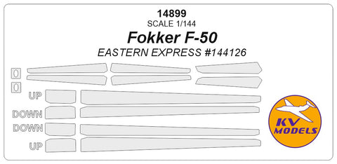KV Models 14899 1/144 Fokker F-50 (EASTERN EXPRESS #144126) (For EASTERN EXPRESS)