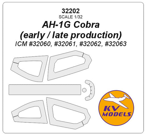 KV Models 32202 1/32 AH-1G Cobra (early / late production) - (ICM #32060, #32061, #32062, #32063) (For ICM)