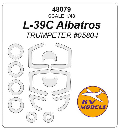 KV Models 48079 1/48 L-39C Albatros (TRUMPETER #05804) + wheels masks (For Trumpeter)