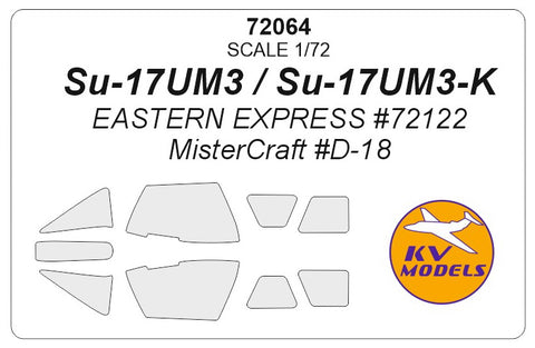 KV Models 72064 1/72 Su-17UM3 / Su-17UM3-K (EASTERN EXPRESS #72122 / MisterCraft #D-18) (For EASTERN EXPRESS / MisterCraft)