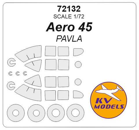 KV Models 72132 1/72 AERO 45 (Pavla Models #V72038) + wheels masks (For Pavla)