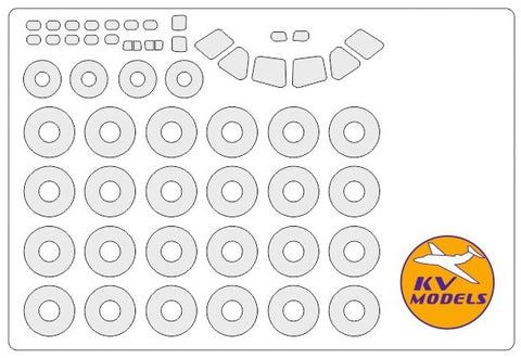 KV Models 72137 1/72 AIRBUS A400M “Grizzly” (REVELL #03929, #04800) + wheels masks (For Revell )