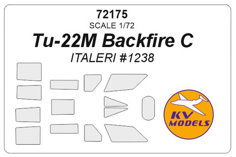 KV Models 72175 1/72 Tu-22M Backfire C (ITALERI #1238) (For ITALERI)