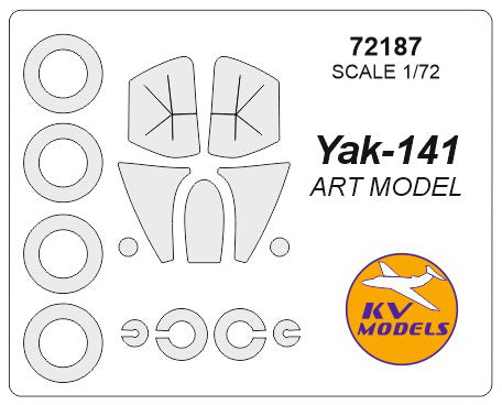KV Models 72187 1/72 Yak-141 (Art Model #7205) + wheels masks (For ARTModel)