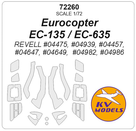 KV Models 72260 1/72 Eurocopter EC-135 / EC-635 (REVELL #04475, #04939, #04457, #04647, #04649, #04982, #04986) (For Revell )