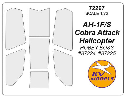 KV Models 72267 1/72 AH-1F/S Cobra Attack Helicopter (HOBBY BOSS #87224, #87225) (For HOBBY BOSS )