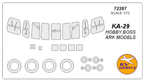 KV Models 72287 1/72 KA-29 Helix-B (HOBBY BOSS #87227 / ARK Models #72039) + wheels masks (For HOBBY BOSS / ARK Models)