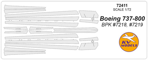 KV Models 72411 1/72 Boeing 737-800 (BPK #7218, #7219) (For BPK)