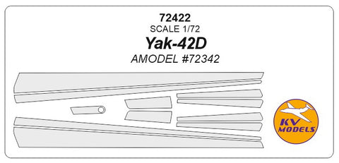 KV Models 72422 1/72 Yak-42D (AMODEL #72342) (For AMODEL)